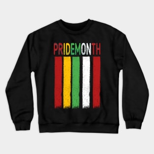 PrideMonth Flag Logo Crewneck Sweatshirt